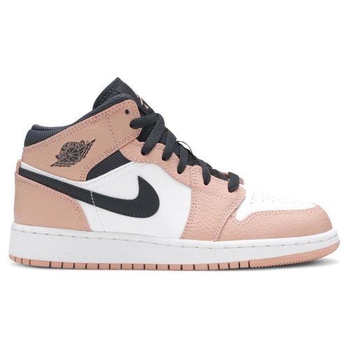 AIR JORDAN 1 MID GS PINK QUARTZ 555112 603,AIR JORDAN 1 MID,Air Jordan