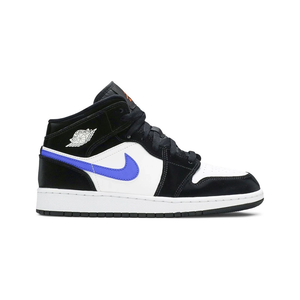 AIR JORDAN 1 MID GS BLACK RACER BLUE 554725 084,AIR JORDAN 1 MID,Air Jordan