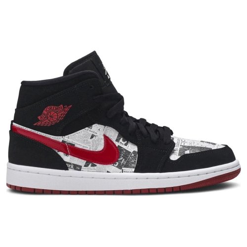 AIR JORDAN 1 MID SE NEWSPAPER 852542 061,AIR JORDAN 1 MID,Air Jordan