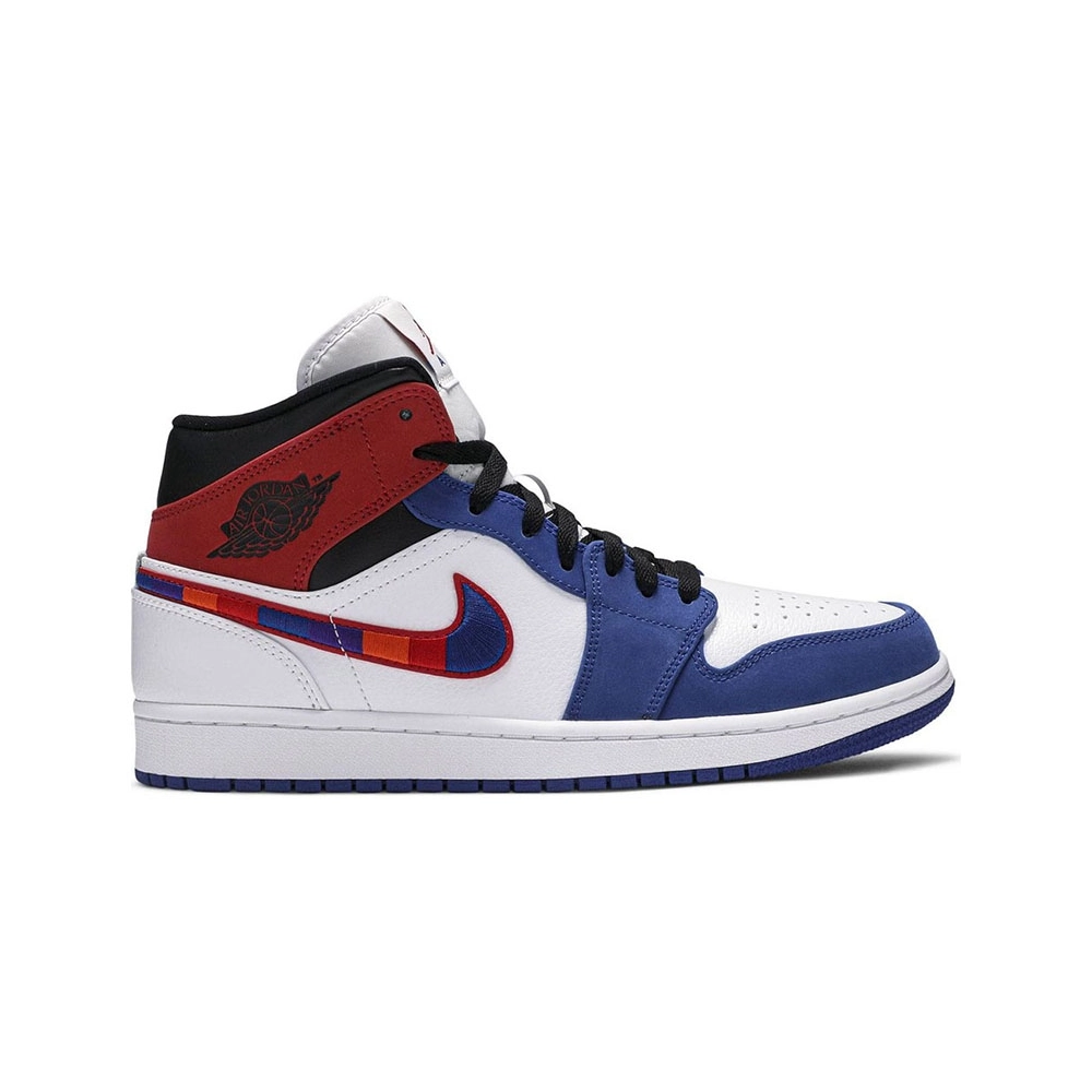 AIR JORDAN 1 MID MULTICOLORED SWOOSH 852542 146,AIR JORDAN 1 MID,Air Jordan