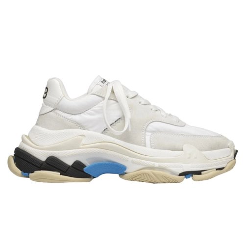 BALENCIAGA TRIPLE S WHITE BLUE,BALENCIAGA TRIPLE S,BALENCIAGA