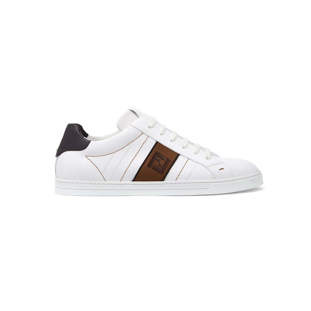 Fendi Reps Sneakers White leather lowtops,FENDI Reps Sneakers,Other Brand Reps Sneakers