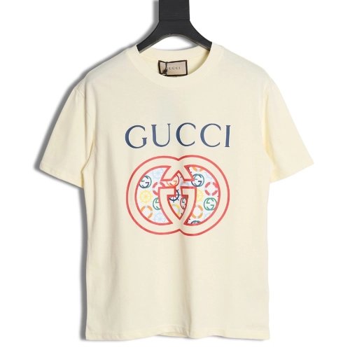 Reps Gucci letter logo print couple T-shirt,All order with free shipping Reps Gucci