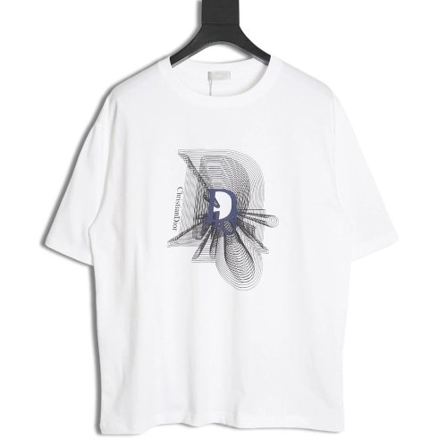 DIOR 24SS logo print couple short-sleeved T-shirt,All order with free shipping Dior