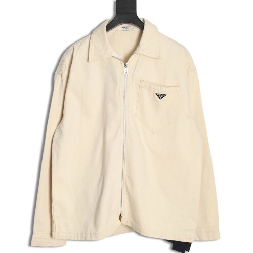 Prada triangle logo pocket zipup jacket,Prada Jacket,Jacket,APPAREL