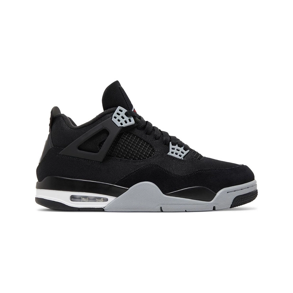 AIR JORDAN 4 RETRO BLACK CANVAS DH7138 006,AIR JORDAN 4,Air Jordan