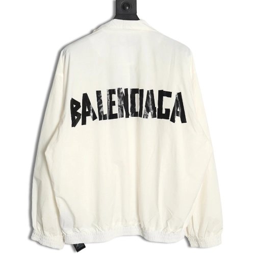 Balenciaga Double B Black Tape Waterproof Jacket,Balenciaga Jacket,Jacket,APPAREL