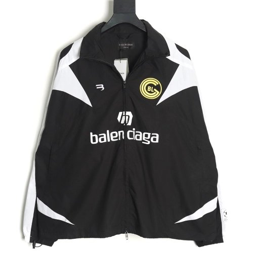 Balenciaga 10 patchwork football training jacket,Balenciaga Jacket,Jacket,APPAREL