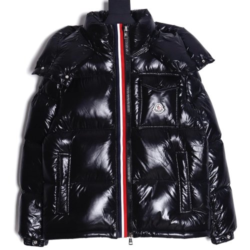 Moncler 23FW GRENOBLE series knitted patchwork down stand collar casual jacket,Moncler Jacket,Jacket,APPAREL