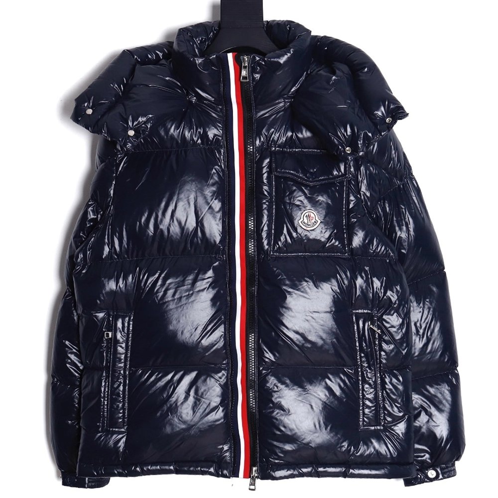 Moncler 23FW GRENOBLE series knitted patchwork down stand collar casual jacket,Moncler Jacket,Jacket,APPAREL