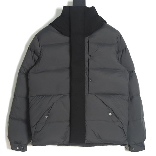 Moncler 22FW madeira black warrior placket threedimensional embossed letter down jacket,Moncler Jacket,Jacket,APPAREL