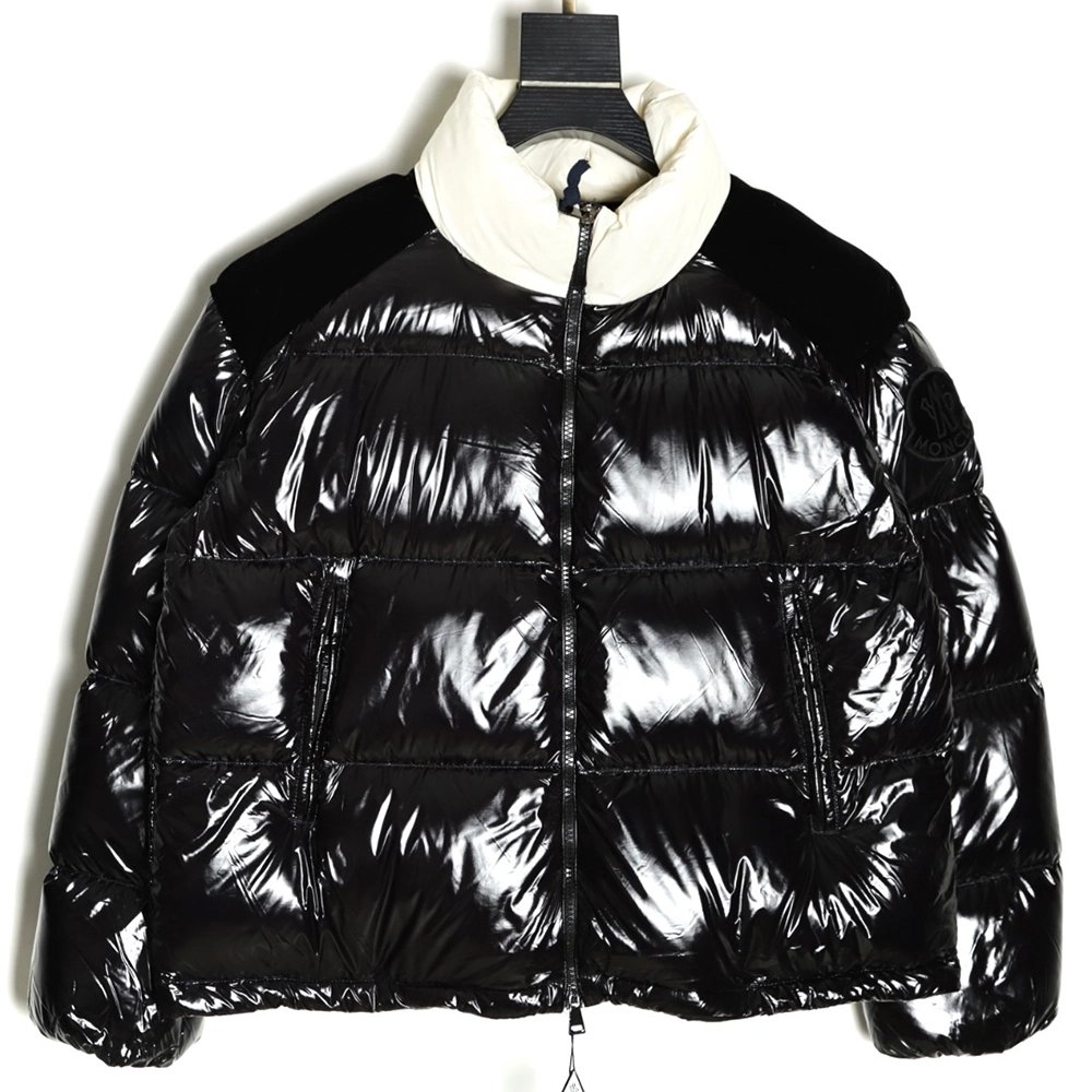 Moncler arm logo logo stand collar quilted short down jacket,Moncler Jacket,Jacket,APPAREL