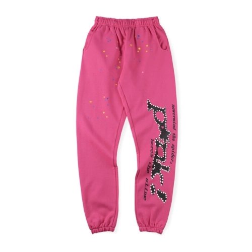 P*nk! Dark Pink Sp5der Sweatpant,Sp5der Sweatpants,CASUAL PANTS,Clothing