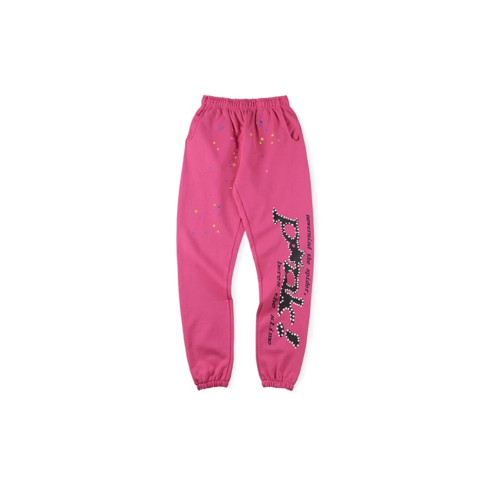 P*nk! Dark Pink Sp5der Sweatpant,Sp5der Sweatpants,CASUAL PANTS,Clothing