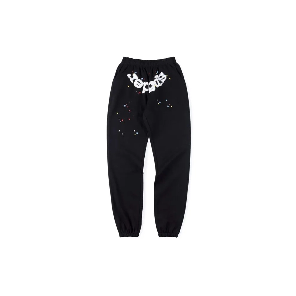 Websuit Black Sp5der Sweatpant,Sp5der Sweatpants,CASUAL PANTS,Clothing