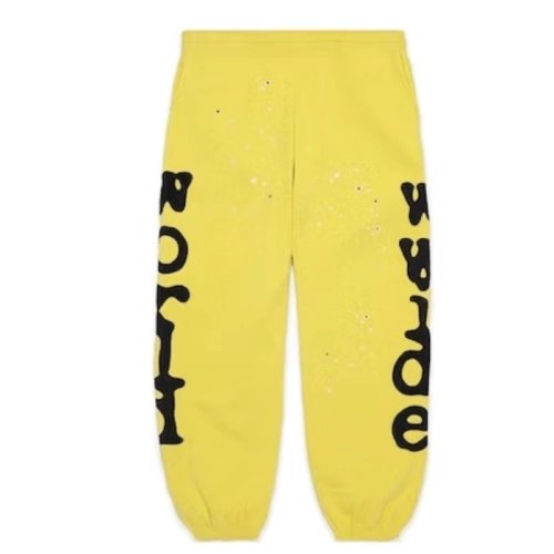 Sp5der Beluga Sweatpants Yellow,Sp5der Sweatpants,CASUAL PANTS,Clothing