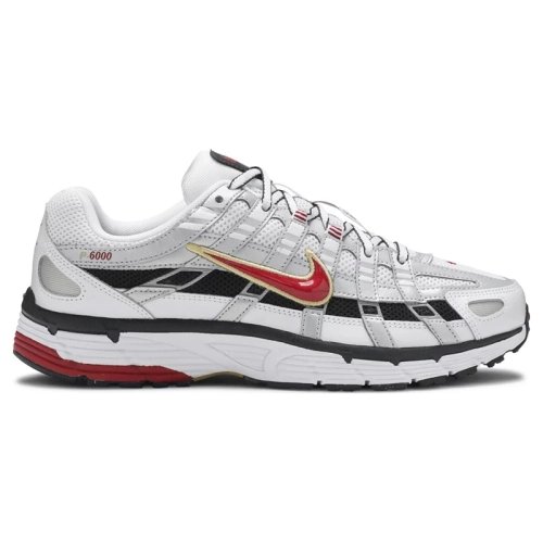 NIKE P6000 CNPT Metallic Silver Red BV1021-101,NIKE P-6000,NIKE SHOES