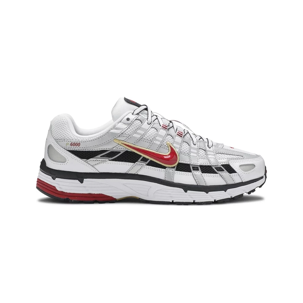 NIKE P6000 CNPT Metallic Silver Red BV1021-101,NIKE P-6000,NIKE SHOES