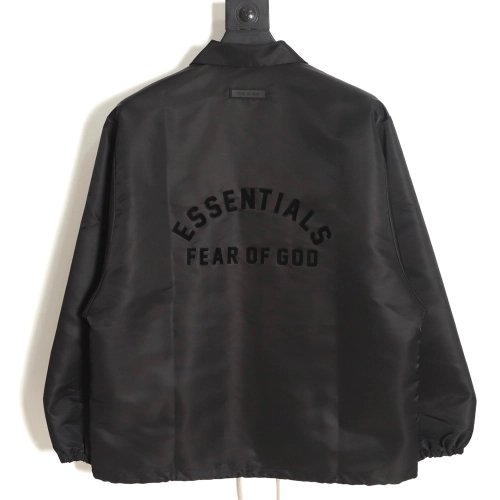 Fear of God doubleline curved lettering coach jacket,Cheap Replica Reps Fear of God