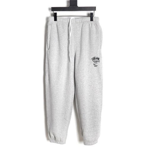 Nike Stussy embroidered logo fleece sweatpants,Cheap Replica Reps Nike