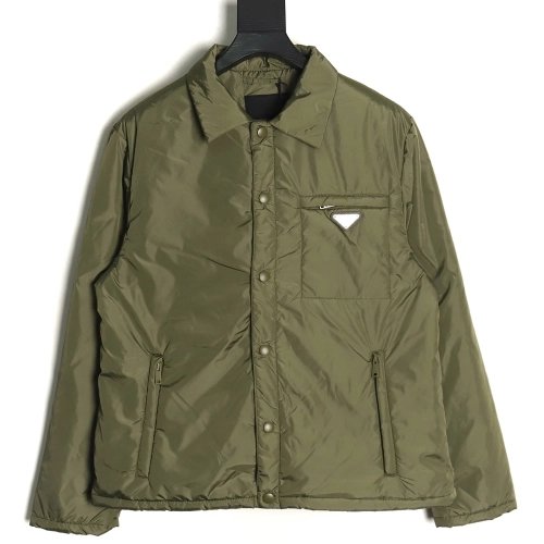 Prada Recycled Nylon Lightweight Puffer Jacket,Cheap Replica Reps Prada