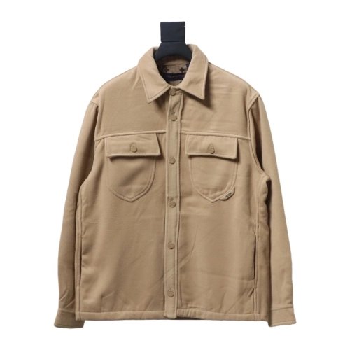 Louis Vuitton Doublefaced cashmere khaki jacket,Cheap Replica Reps Louis Vuitton