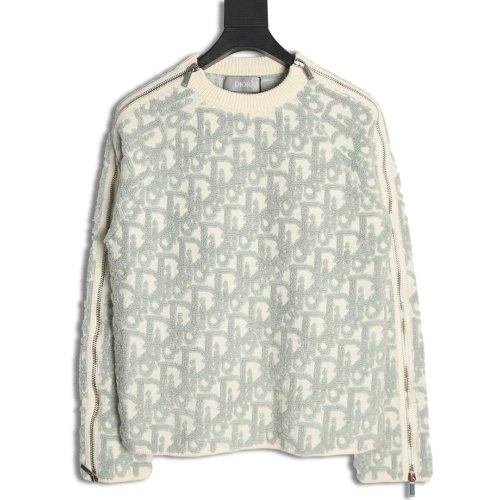 Dior all over print zip up sweater,Cheap Replica Reps Dior