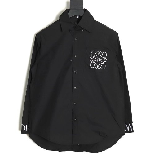 Loewe logo threedimensional offset laminated longsleeved shirt TSK1,Cheap Replica Reps Loewe