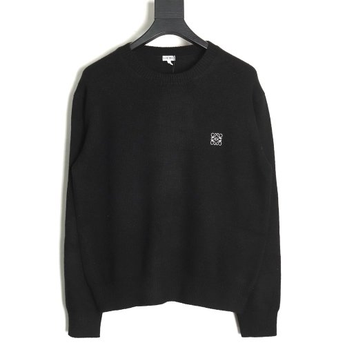 Loewe embroidered logo crew neck sweater TSK1,Cheap Replica Reps Loewe