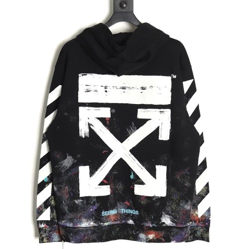 offwhite starry sky fireworks splash ink zipper sweatshirt TSK1,Cheap Replica Reps Off White