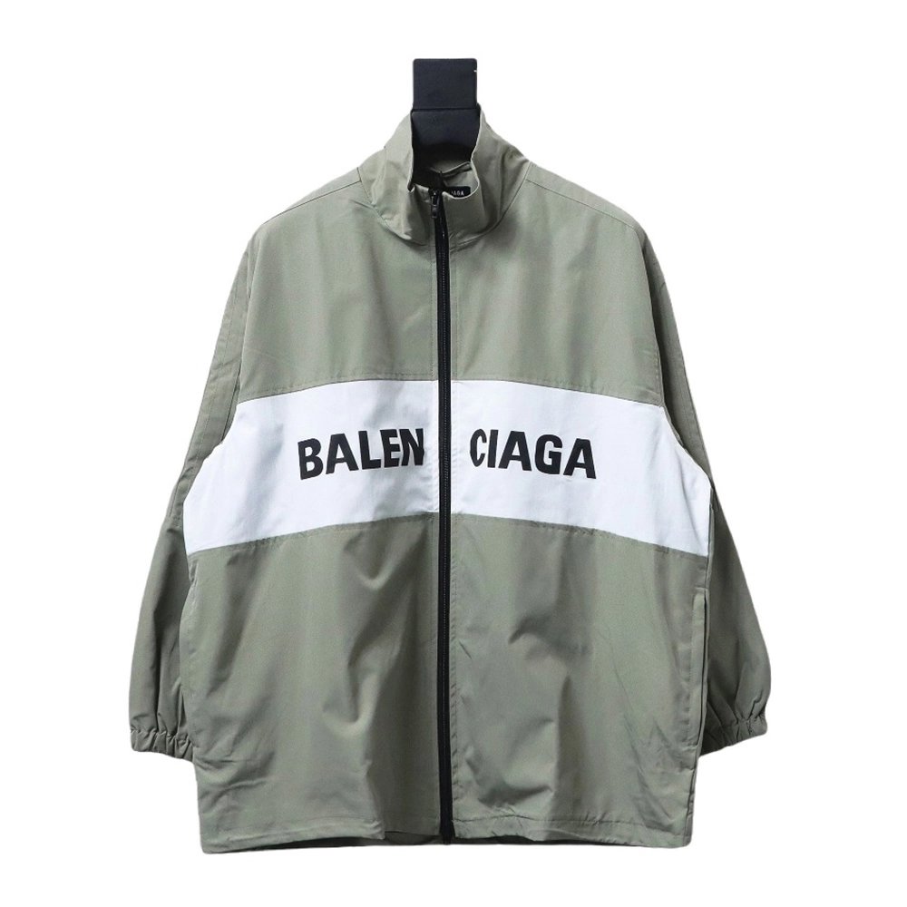 Balenciaga patchwork contrast color jacket,Cheap Replica Reps Balenciaga