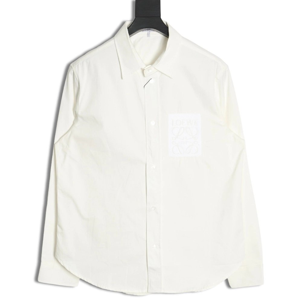 Loewe tricolor embroidered longsleeved shirt,Cheap Replica Reps Loewe