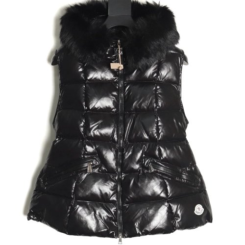 Moncler Hooded Logo Vest Down Jacket,Moncler Jacket,Jacket,APPAREL