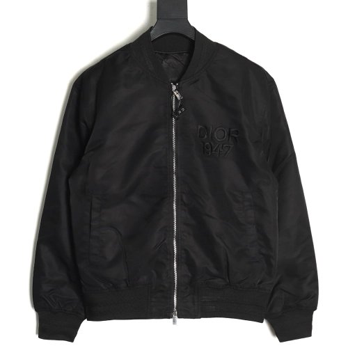 Dior 1947 logo embroidered bomber jacket,Balenciaga Jacket,Jacket,APPAREL