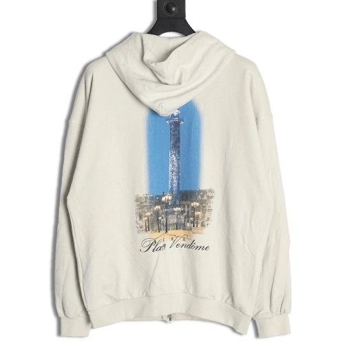 Balenciaga Tokyo Tower Printed ZipUp Jacket,Balenciaga Jacket,Jacket,APPAREL