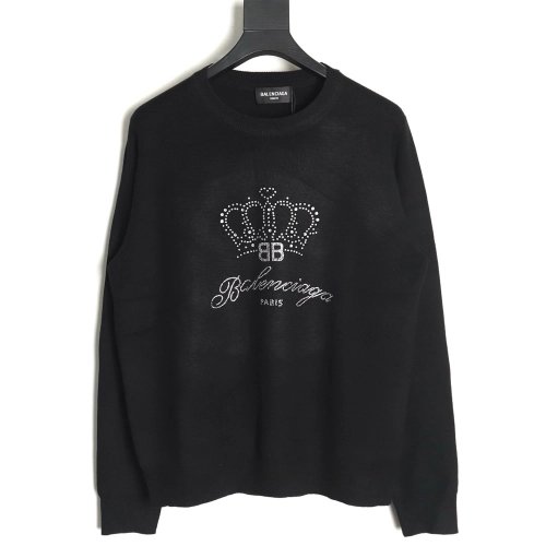 Balenciaga Crown Crewneck Sweater,Balenciaga