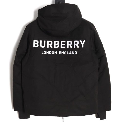 Burberry 3M reflective lettering hooded down jacket TSK1,Burberry