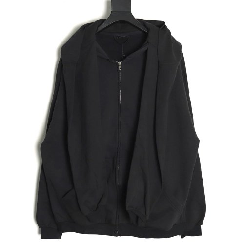 Balenciaga Jacket,Jacket,Clothing,Buy Cheap Discount Balenciaga fake twopiece shawl hooded zipper jacket