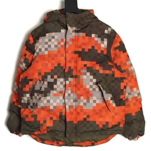 Louis Vuitton Jacket,Jacket,Clothing,Buy Cheap Discount Louis Vuitton Camouflage Checkerboard Down Jacket