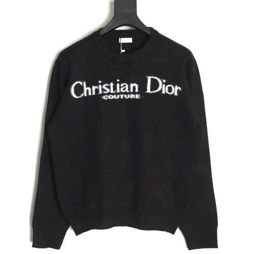 Dior in low price trust seller,in low price trust seller,Clothing,Buy Cheap Discount Dior signature letter crew neck sweater