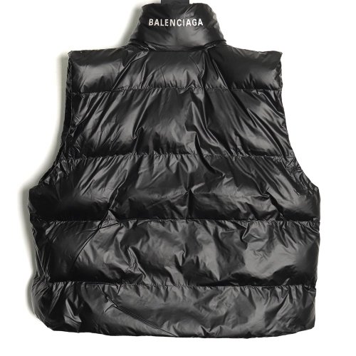 Balenciaga back neck letter embroidered cotton vest,Balenciaga Jacket,Jacket,APPAREL Clothing