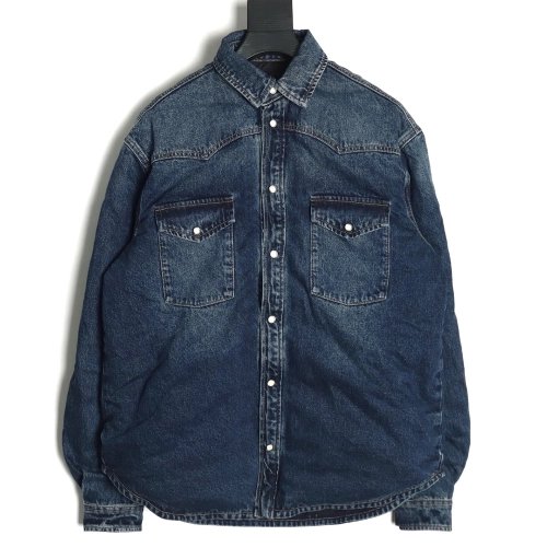 Prada triangle logo denim cotton jacket,Prada Jacket,Jacket,Buy cheap clothing haul France