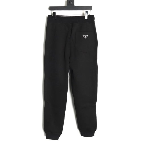 Prada obscure embroidered logo thickened fleece sweatpants,Prada Sweatpants,CASUAL PANTS,Buy cheap clothing haul France