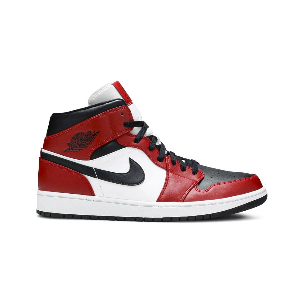 AIR JORDAN 1 MID CHICAGO BLACK TOE 554724 069,AIR JORDAN 1 MID,Air Jordan